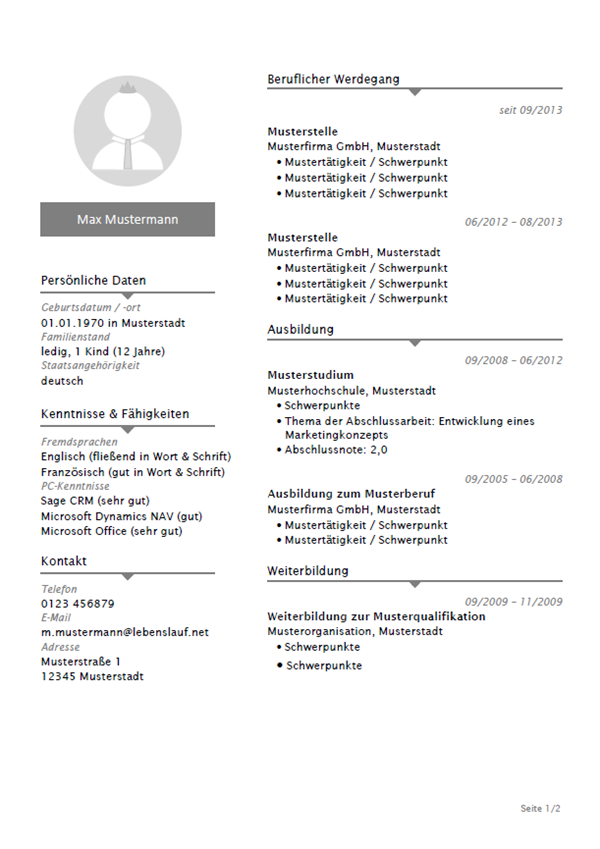 cv maker deutsch