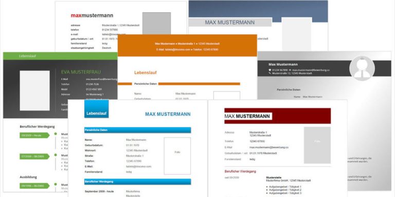 Lebenslauf-Layout