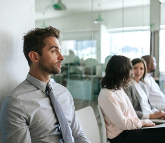 Nervös im Vorstellungsgespräch