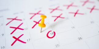 Markierte Wochen im Kalender, was ist die Urlaubsabgeltung?