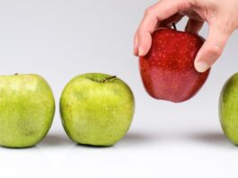 Ein roter Apfel zwischen grünen Äpfeln, was ist ein Alleinstellungsmerkmal?